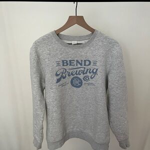 Bend Brewing Grey Sweatshirt with Blue Design